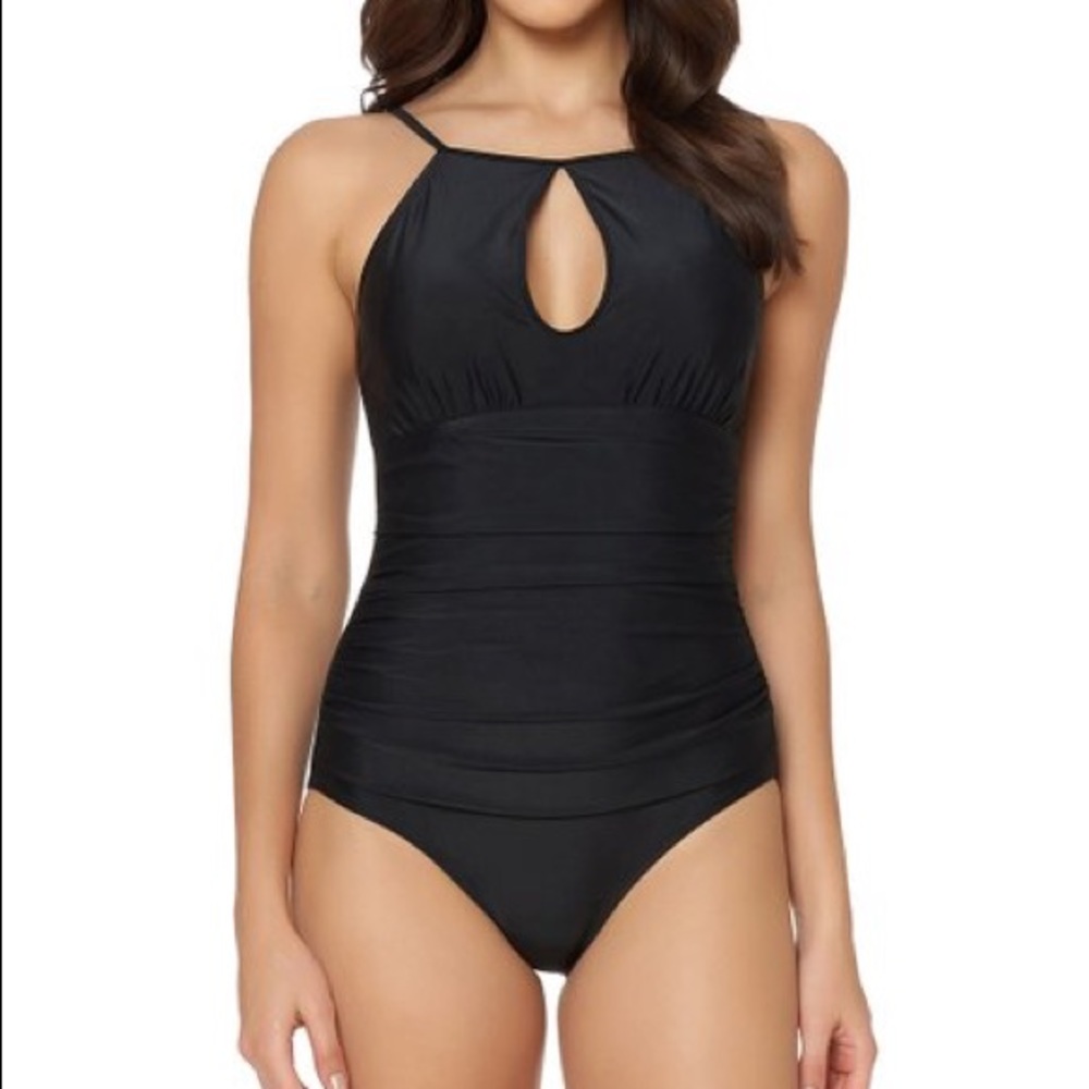 Black Sexy One Piece Bathing Suit